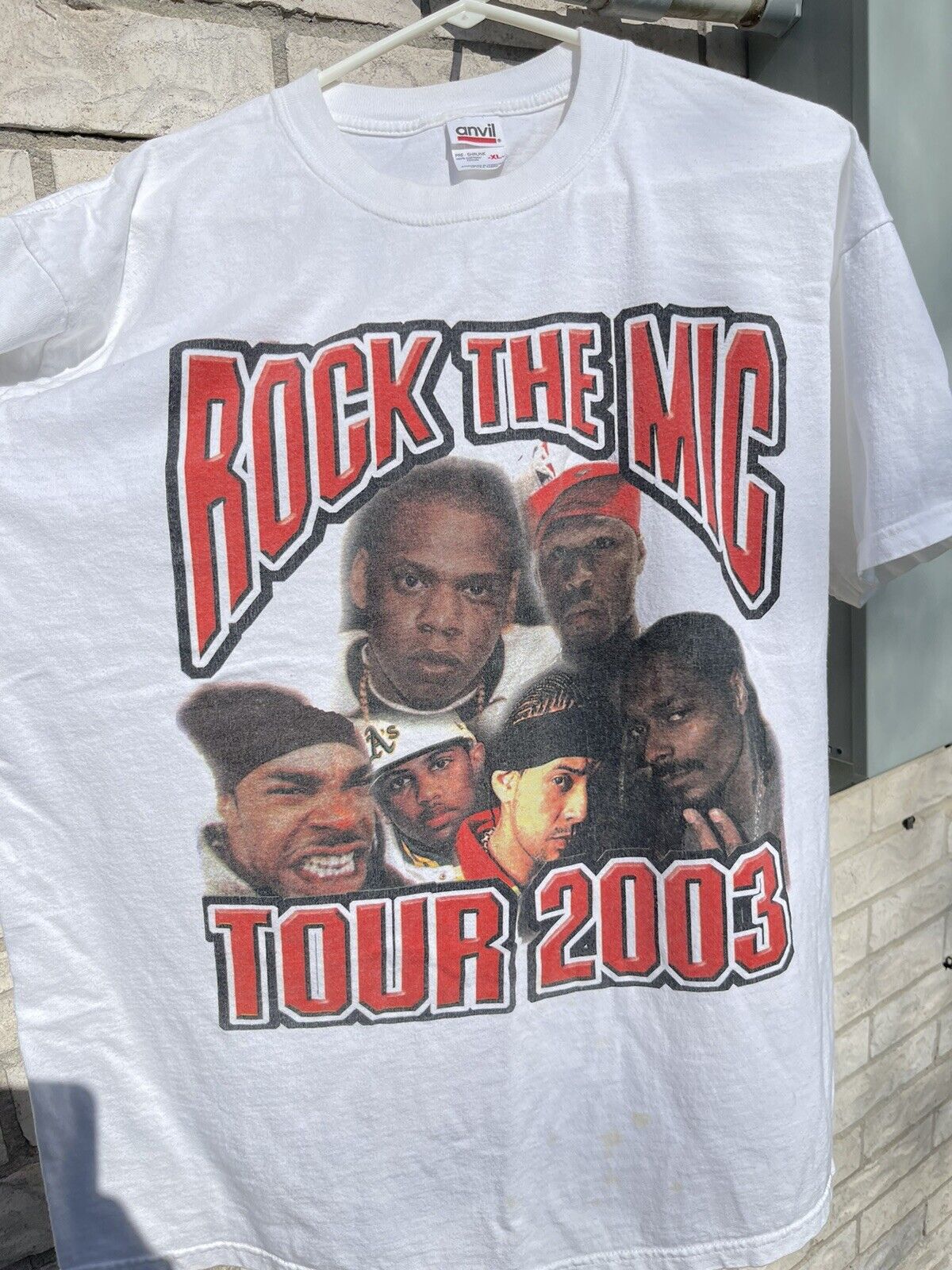 Vintage T Shirt 2003 Roc The Mic Tour Jay-z 50 Cent Snoop Dogg Fabolous