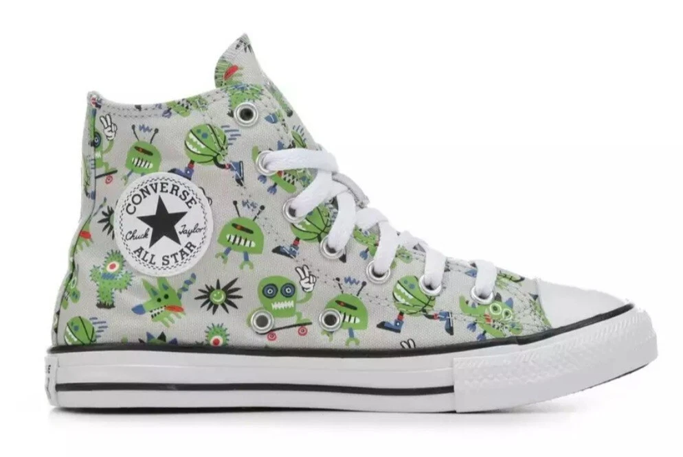 Green converse high tops youth online