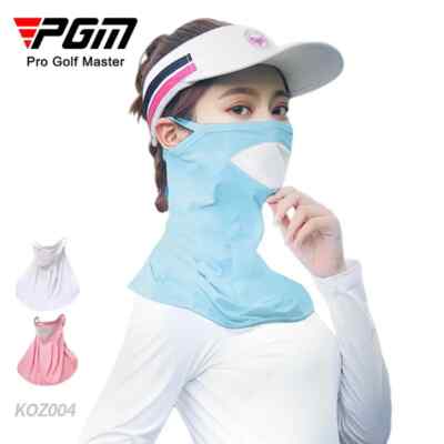 PGM Golf Sunscreen Mask - Ice Silk Women Neck Riding Cool & Breathable Outdoor