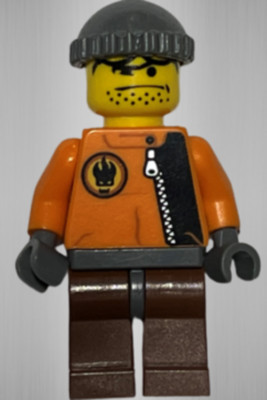 Lego  Minifigur rac039, Racers Factory, Hot Rod Driver Rennfahrer Autorennen
