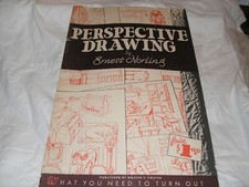 WALTER FOSTER ART BOOK RARE OLD 1940'S -- PERSPECTIVE DRAWING