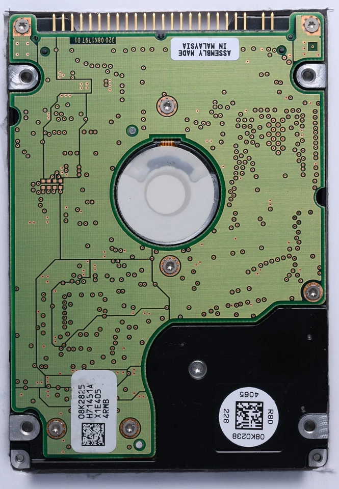 Hitachi Travelstar 20GB IDE 2.5" Laptop HDD Model HTS548020M9AT00 P/N: 08K0855 - Image 2 of 2