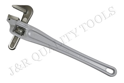 Vector 18'' Offset Pipe Wrench, 3-1/2'' Jaw Capacity | Alloy Steel Jaws & Heavy...