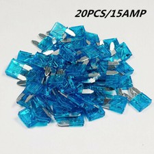 20PCS 15Amp Mini Blade Style Fuses APM/ATM 32V Short Circuit Protection Fuse