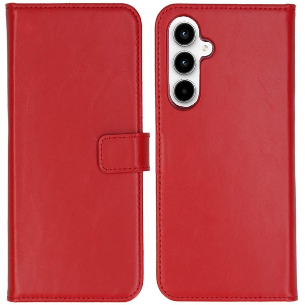 Selencia Echtleder KlapphüLle Samsung Galaxy A55 - Rot-image