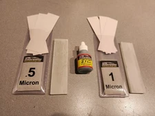 KME 6"x1" Diamond Lapping Films. Tempered Glass Blanks. w/Diamond Emulsion 