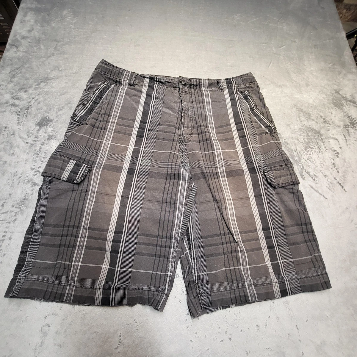 Short Garçon Arizona Boys - Plat, Taille Ajustable - Vert/Blanc - Taille 14 - Neuf