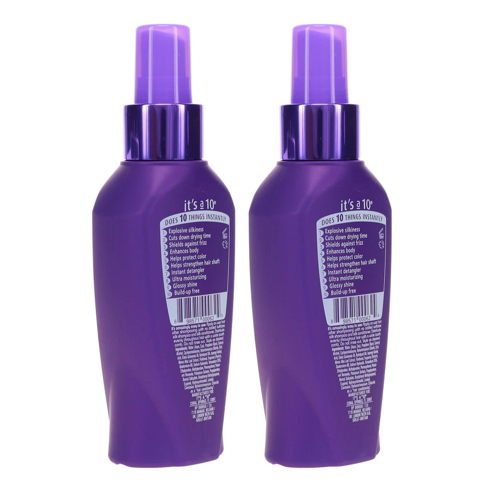 IT'S A 10 SILK EXPRESS SILK LEAVE-IN 4 OZ 2 PACK ~ NEW - Image 3 of 4