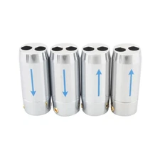 4Pack 46mm Aluminium HiFi Audio Speaker Pants Y Splitter for RCA Bi-Wire DIY