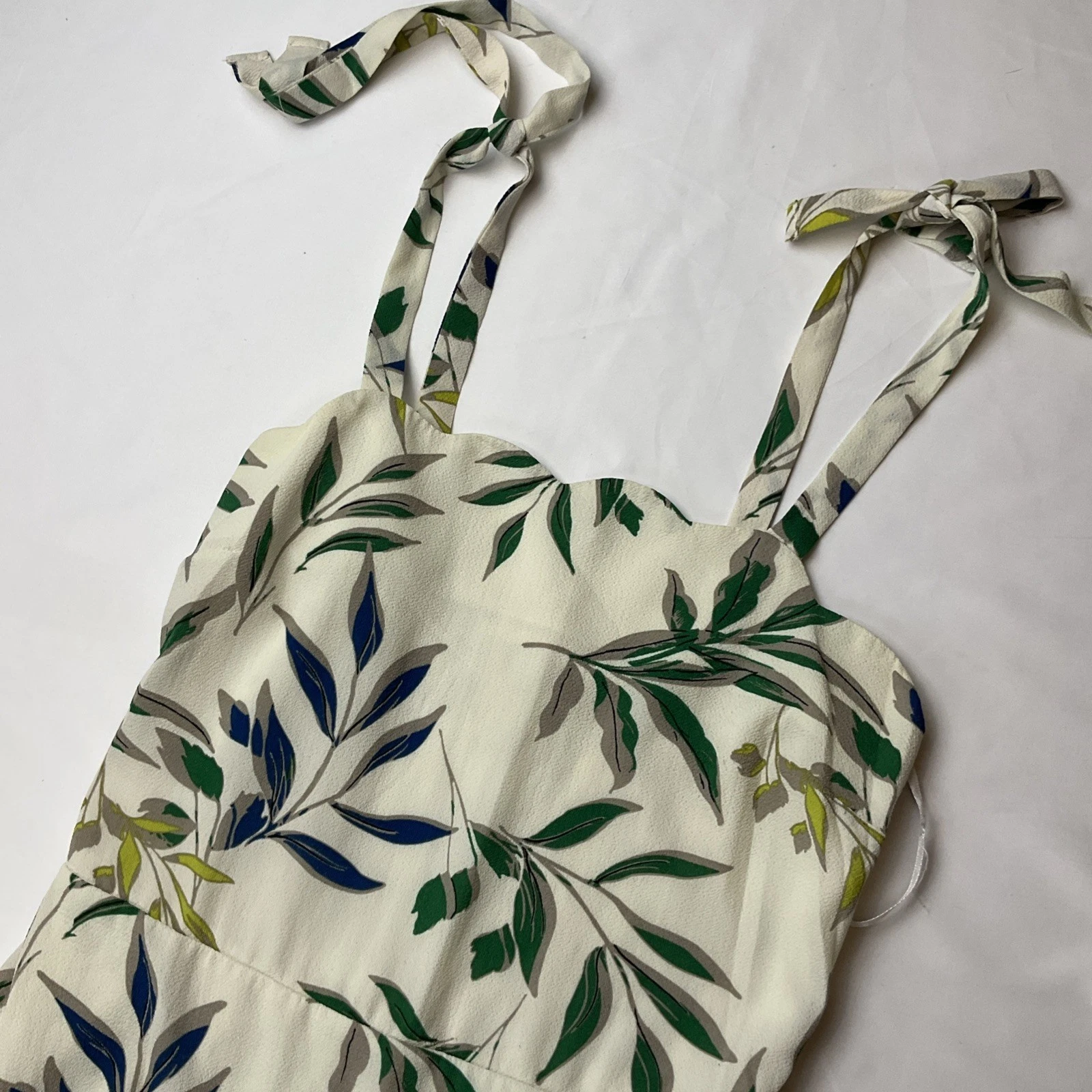 PALM ANGELS Abito tropicale Monteau Los Angeles medio verde panna blu tasche floreali