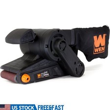 7 Amp 3 in x 21 in Corded Belt Sander W/ Dust Collection Lock-in Safety Feature