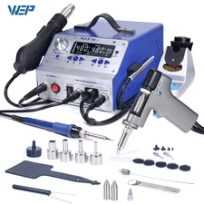 WEP Desoldering Station Electric Sunciton Tin Gun Soldering Iron Hot Air Station