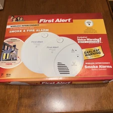Lot Of 2 First Alert (SA511CN2) Wireless Interconnected Smoke Alarm - New ‼️