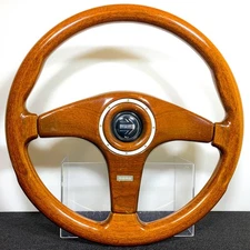 MOMO CLASSE Wood Steering Wheel, 36mm Diameter, with Horn Button, 1995 Model