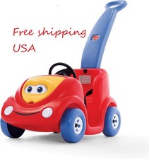 Step2 Push Around Buggy Kids Push Car, Ride On Car with Seat Belt and Horn, RED