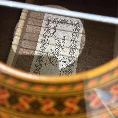 Rare Fender FC-10 3/4 Classical Guitar Made in Japan 1977 Vintage Model - Picture 19 of 20