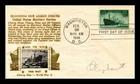 US COVER WORLD WAR II MERCHANT MARINE FDC SCOTT 939 CROSBY PHOTO CACHET