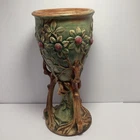 Weller Pottery Woodcraft Tree Chalice Vase, produced  1920 and 1933 Art Nouveau