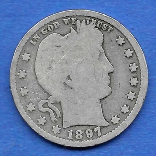 1897 BARBER QUARTER DOLLAR, OVER 100 YEARS OLD!!!