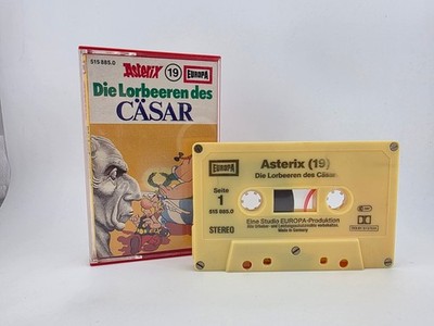 Asterix 19 Die Lorbeeren des Cäsar MC Kassette gelb 5x geschraubt