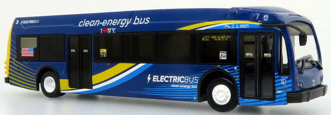 Rare Proterra Catalyst Bus MTA New York City Transit bus 1/87