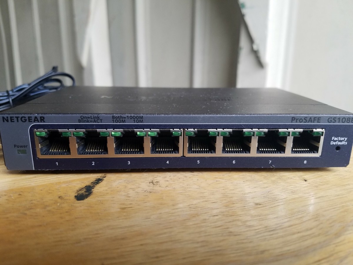 Netgear GS108Ev3 ProSafe 8-Port Gigabit Smart Managed Switch | eBay