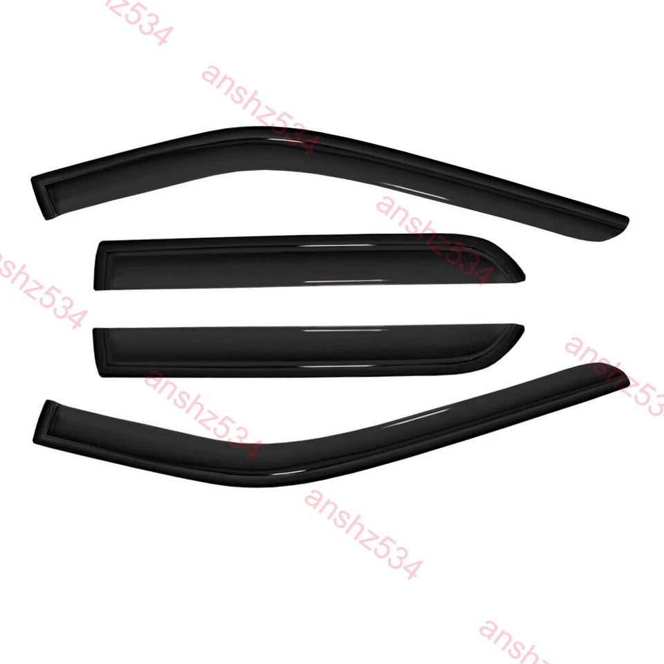 4pcs Rain Guard Window Visors Deflector Fit 2011-2019 Ford Explorer Vent Shade Foto 3 de 4