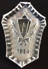 1984 Waterford Crystal Lamp Lantern Annual Christmas Ornament Box & Pouch  — photo 1