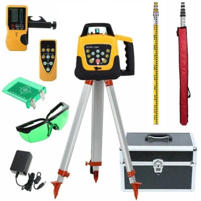 Self Leveling Laser Level Kit Green Beam 360 Rotary Rotating +Tripod+ Caliper US - Image 1 of 4
