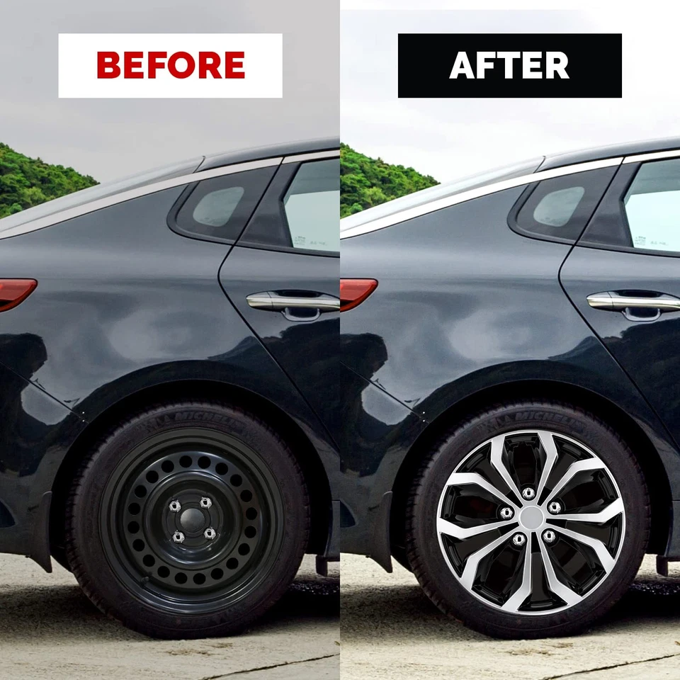 For Mazda 3 2010-2018 Hub caps wheels cover Trim Rings R16 Tire Rims Set of 4 Foto 2 de 4