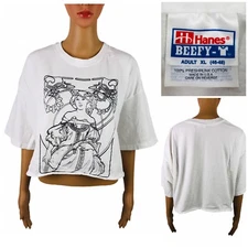 Goddess Aphrodite Shirt Top Womens XL Single Stitch Vintage 90s Made In USA Crop