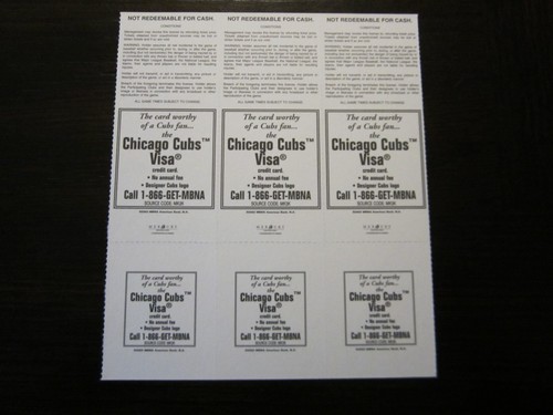 6/18-6/20/2002 Chicago CUBS v Tx RANGERS SOSA PALMEIRO HR ALL 3 Games Ticket Lot - Picture 3 of 3