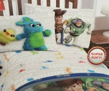 4 pc Disney Pixar Toy Story 4 Full Sheets Set NIP
