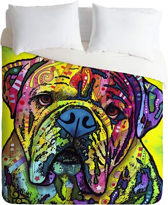 Deny Designs Dean Russo Hey Bulldog Duvet Cover, Twin/Twin XL