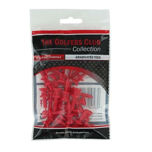 1.25"" Red Graduated Castle Golf Tees Plastic Stepped Tees 30 Pack Brand Fusion