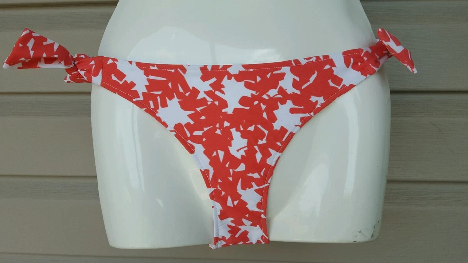 RACHEL PALLY MALIBU BIKINI SWIM TIE BOTTOMS APRICOT BONSAI ORANGE SMALL NEW! $37 — 第 2/4 张图片