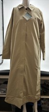 LL Bean Women's Long Khaki Water Repellent Jacket 03790 Size Large NEW