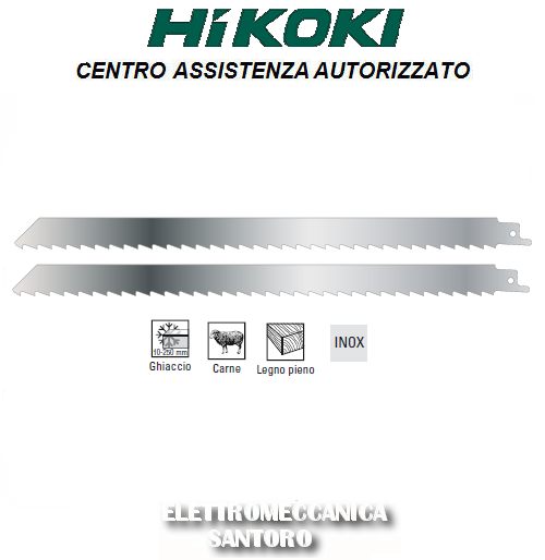 LAME SEGHETTO ALTRERNATIVO FRONTALE INOX 305 MM X CARNE GHIACCIO HITACHI HIKOKI