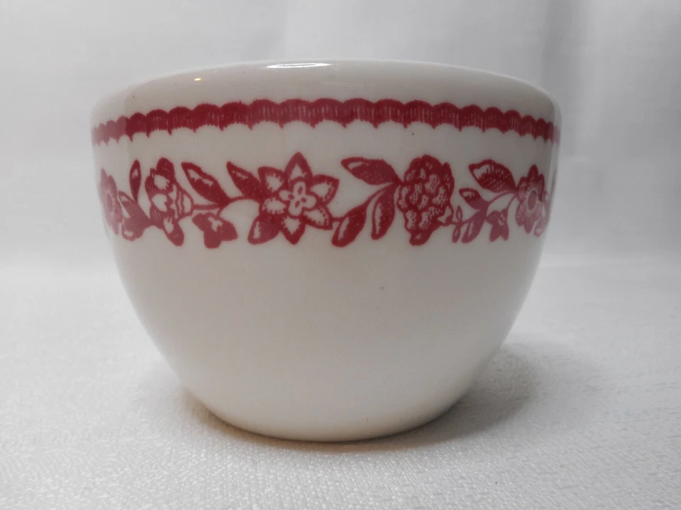 Taza de té de café Buffalo China Restaurant Ware Kenmore roja 6 oz hecha nostalgia en EE. UU.  Foto 4 de 4