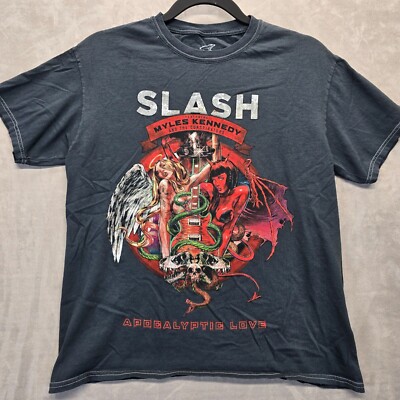 Slash Apocalyptic Love Album Men's T Shirt Myles Kennedy Conspirators Angel S/P