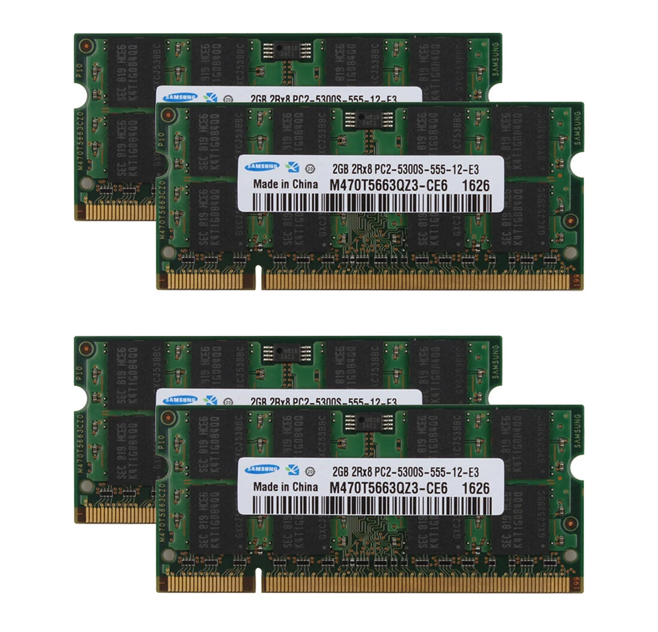 Samsung 2GB 2 GB PC2-5300S DDR2 667Mhz 200pin SO-DIMM Laptop RAM PC5300S Lot Kit - Image 4 of 4