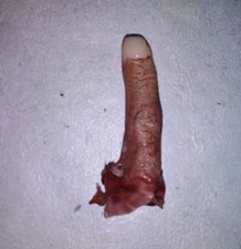 Horror movie prop silicone severed finger film quality gore splatter zombie spfx