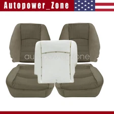 Front Bottom Or Top Cloth Seat Cover Tan For 09-12 Dodge Ram 1500 2500 3500 4500