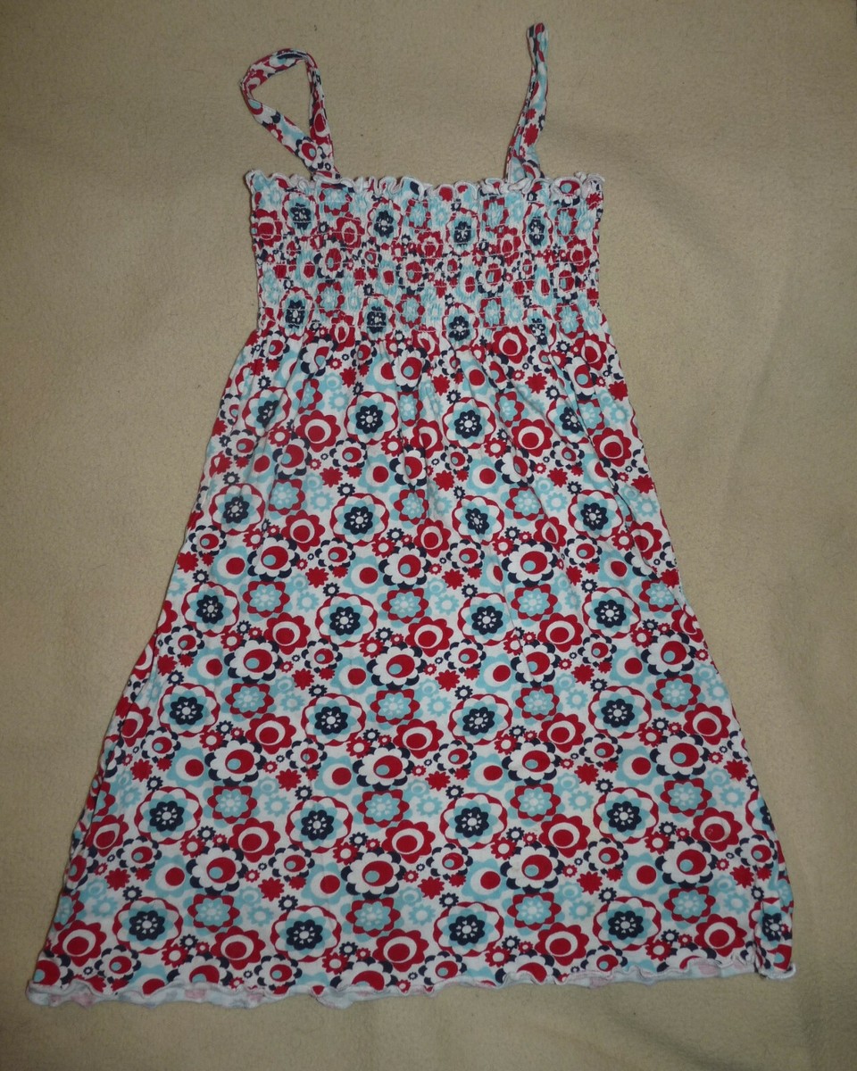 Débardeur Fille été Imprimé Floral Bleu Rouge - Zeeman Taille 8 Ans Occasion