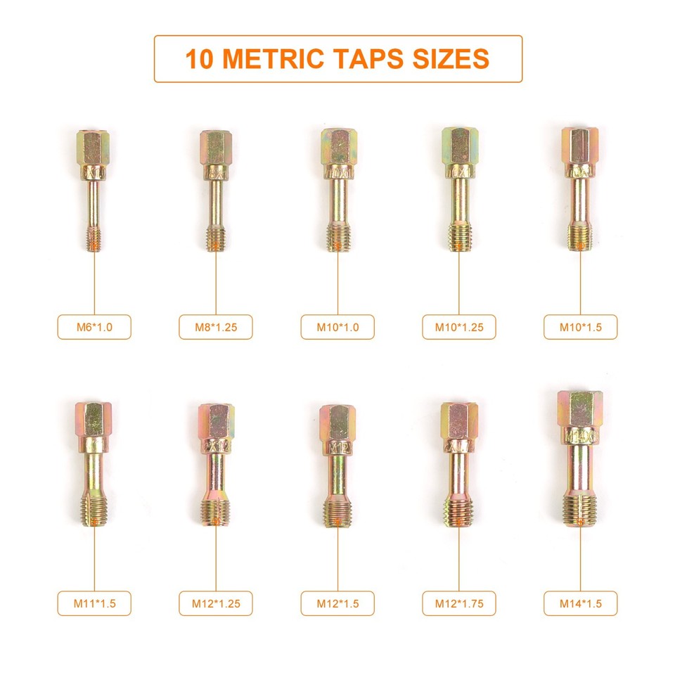 48 Pcs Thread Repair Chaser Set UNF UNC and Metric Thread Restorer Kit ...