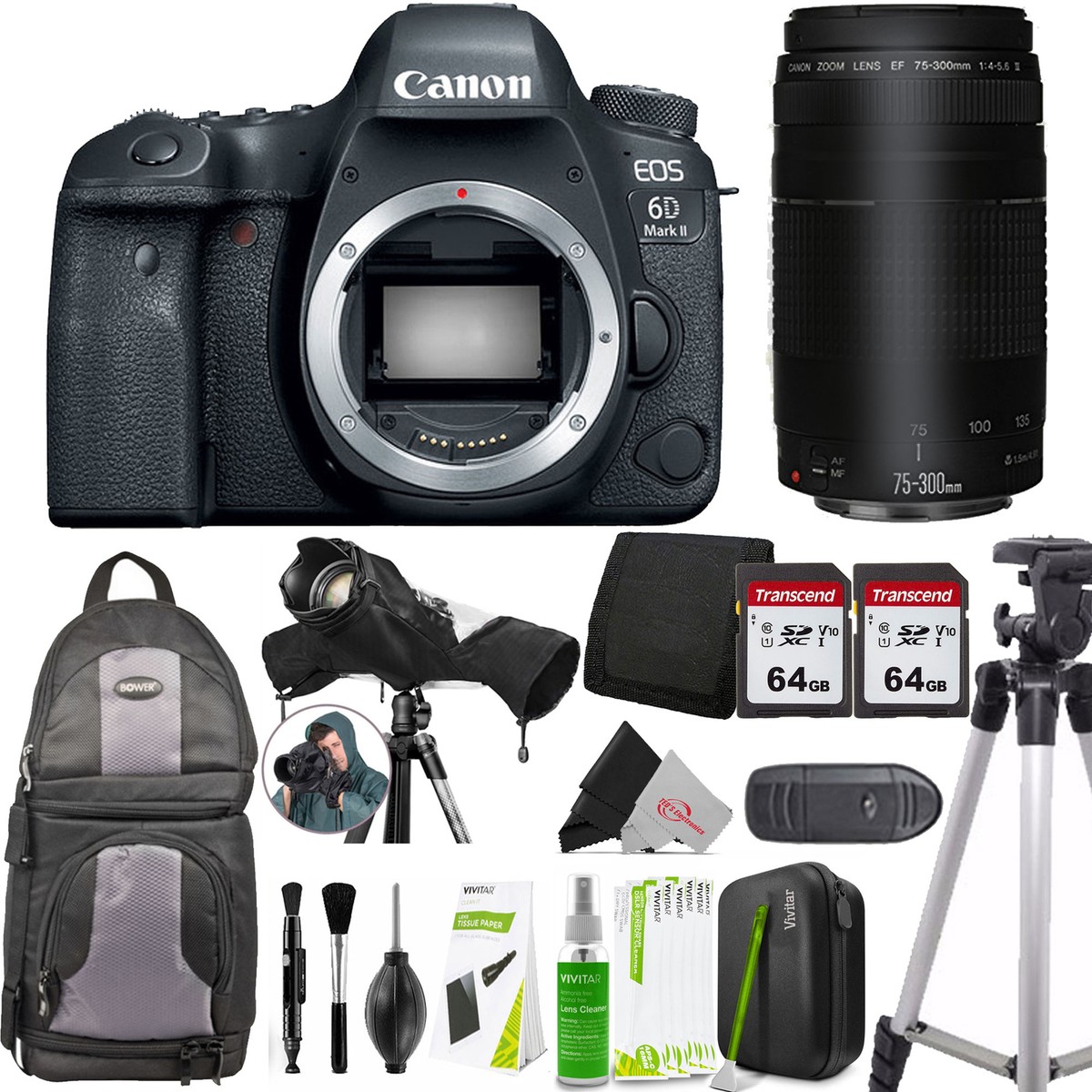 デジタルカメラ Canon EOS 6D Mark II/Canon EF75-300mm Amazon.com : Canon EOS 6D Mark II Digital SLR Camera Body