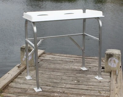MARINE FIBERGLASS DIRECT Fish Cleaning Station Fillet Table Dock Pier Outdoor 42" W x 24"D x 39"H