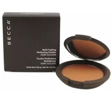 Becca Multi Tasking Perfecting Powder DARK GOLDEN .2 oz New in Box