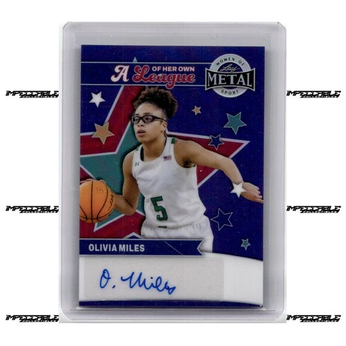 2025 Leaf Women of Sport - Purple #LA-OM1 Olivia Miles Rookie Auto 2/6
