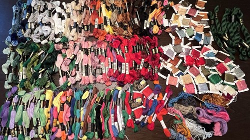 Vtg Lot 200+ Skeins/Bobbins Mouline Special DMC Embroidery Floss-Thread, JP Coat - Picture 21 of 23